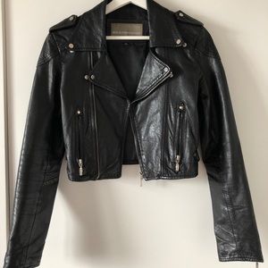 Real genuine leather jacket from Bod & Christensen women’s size xs black
